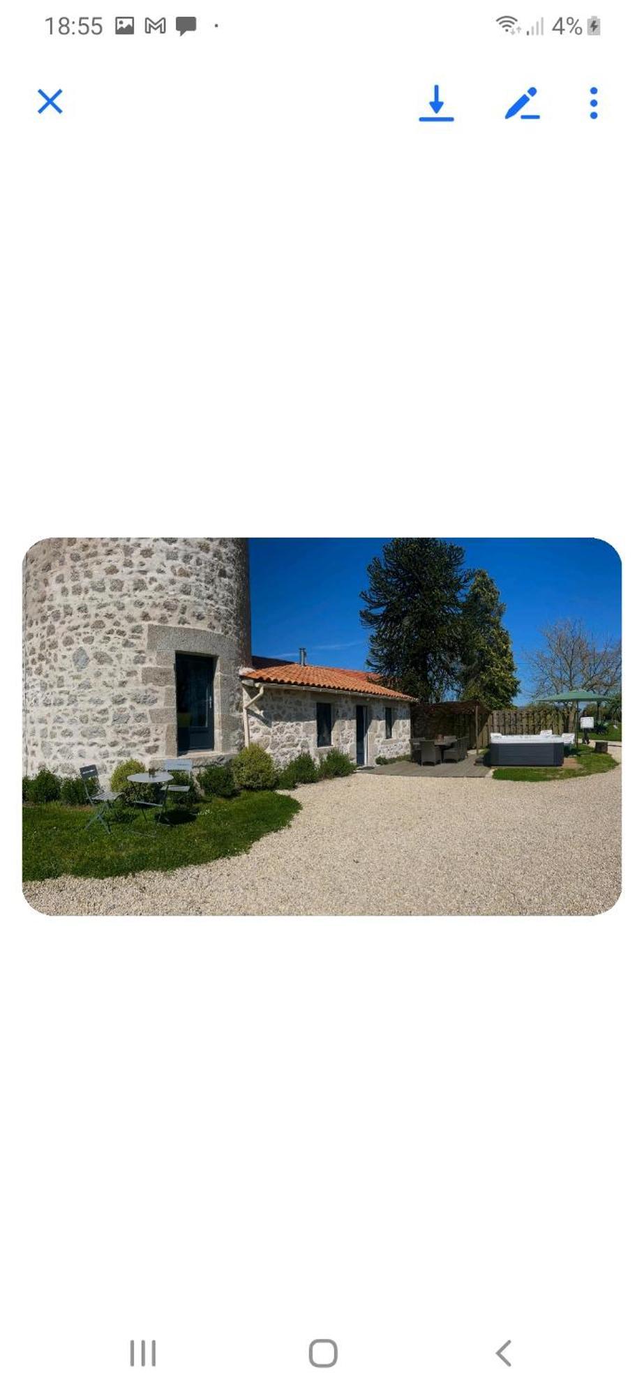 فيلا Loue Ancien Moulin A Vent Avec Piscine Et Jacuzzi Neuvy-Bouin المظهر الخارجي الصورة