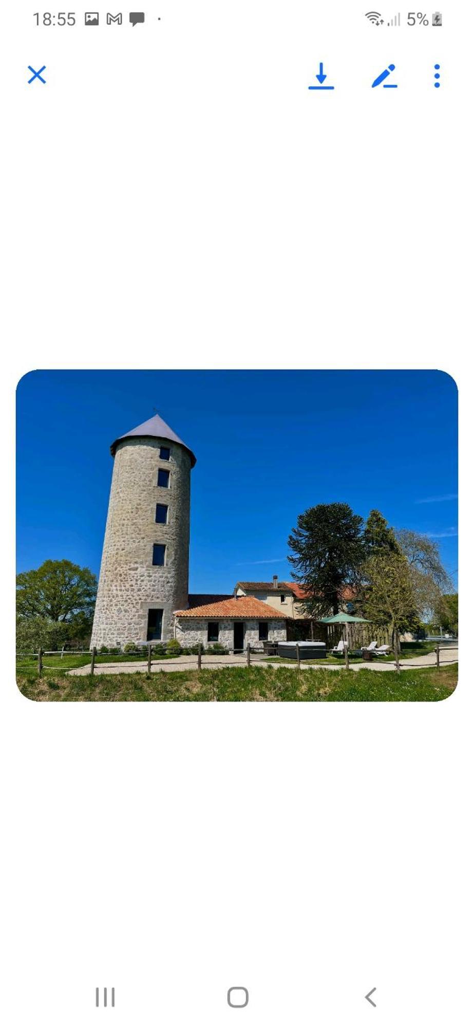 فيلا Loue Ancien Moulin A Vent Avec Piscine Et Jacuzzi Neuvy-Bouin المظهر الخارجي الصورة